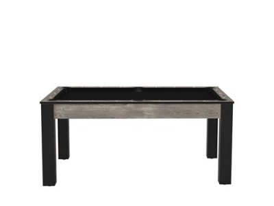 DE FAUGèRES Billard convertable table 6 personnes Texas - Industriel et noir (tapis)