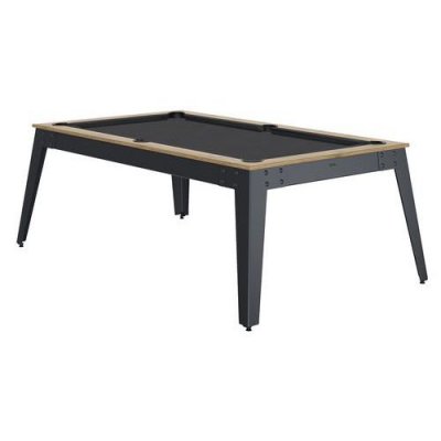 RENE PIERRE Billard Ren&eacute; Pierre Steel Chene Sable Pieds Gris Ardoise - R&eacute;f&eacute;rence 2365 