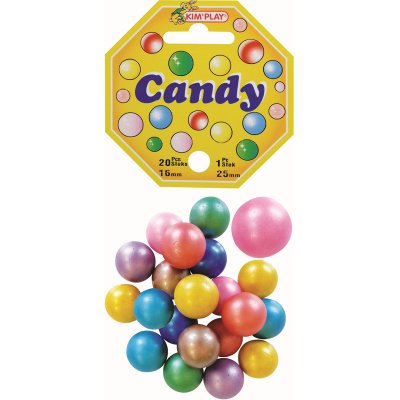 PICWIC TOYS Billes - Filet de 20 billes et 1 calot - Candy