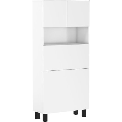 Bim Furniture - homi - bureau pliant, Blanc mat - blanc mat
