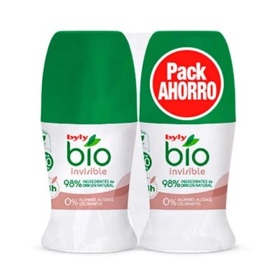 BYLY Bio Natural 0% Invisible Deo ROLL-ON coffret 2 x 50 ml