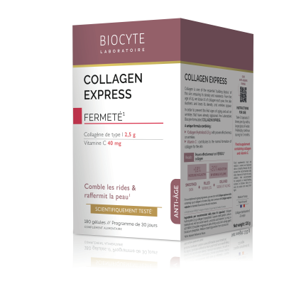 BIOCYTE  Collagen Express G&eacute;lules - Bo&icirc;te 180 g&eacute;lules