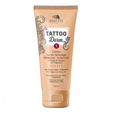 BIOCYTE  Cosm&eacute;tique - Tattoo Derm 1 cr&egrave;me apr&egrave;s tatouage tube 100ml