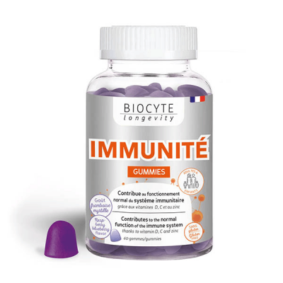 BIOCYTE  Longevity Energie&Vitalit&eacute;- Immunit&eacute;Gummies 60 gommes