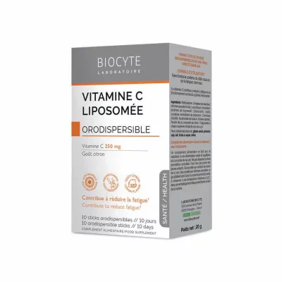 BIOCYTE  Longevity Energie&Vitalit&eacute;- Vitamine C Liposom&eacute;e 10 sticks