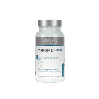 BIOCYTE  Longevity Min&eacute;raux - Cr chrome 60 g&eacute;lules