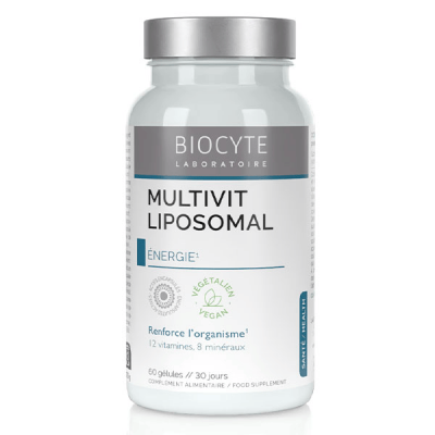 BIOCYTE  Longevity Min&eacute;raux - Multivit liposomal 60 g&eacute;lules