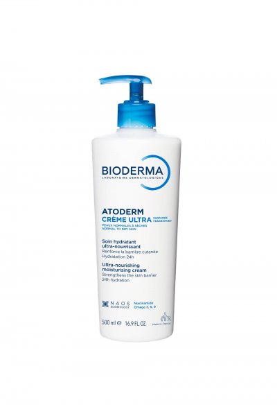 BIODERMA  Atoderm cr&egrave;me ultra-nourrissante parfum&eacute;e flacon 500ml