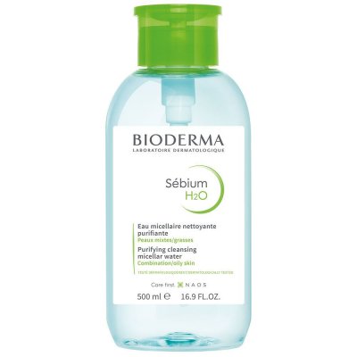 BIODERMA  S&eacute;bium H2o Eau Micellaire Purifiante Flacon Pompe 500ml