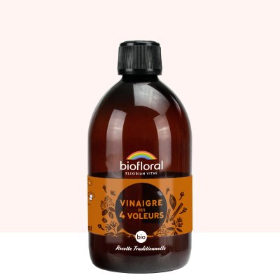 BIOFLORAL  Elixir Vinaigre des 4 Voleurs Bio 500 ml - Bouteille 500 ml