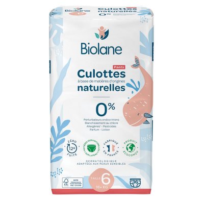 BIOLANE  Culottes Naturelles 36 Culottes Taille 6 (+16 kg)