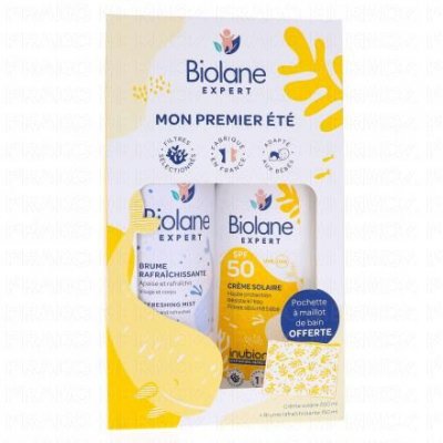 BIOLANE  Expert Coffret Solaire Mon Premier &Eacute;t&eacute; Cr&egrave;me Solaire + Brume - Coffret 200 + 150