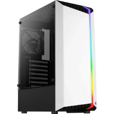 AEROCOOL Bionicv1wh usb verre tremp&eacute; micro-atx mid tower blanc