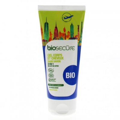 BIOSECURE  Gel Corps et Cheveux 2En1 Sans Savon - Tube 100 ml