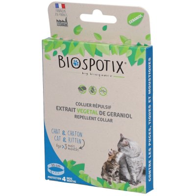 BIOSPOTIX  - Collier R&eacute;pulsif pour Chat et Chaton - 35cm 