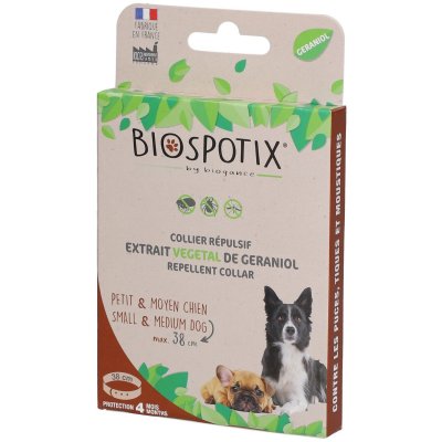 BIOSPOTIX  - Collier R&eacute;pulsif pour Chiot et Petit Chien - 38cm 