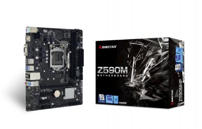 BIOSTAR  Z590mhp Motherboard Bleu 