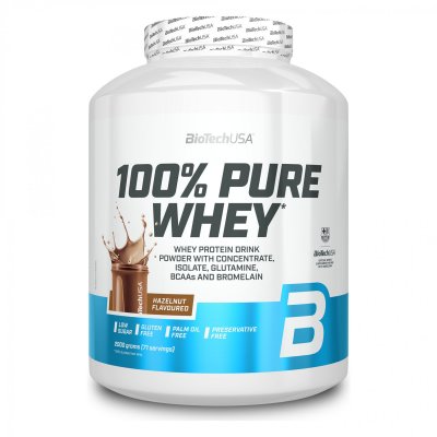 BIOTECH USA  100% Pure Whey 2kg Noisette - Lactos&eacute;rum