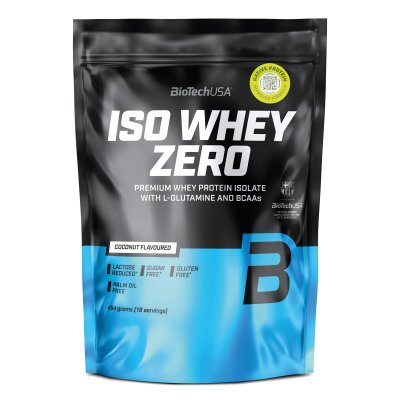 BIOTECH USA  Iso Whey Zero 454g Coconut - Isolat&nbsp;de&nbsp;lactos&eacute;rum