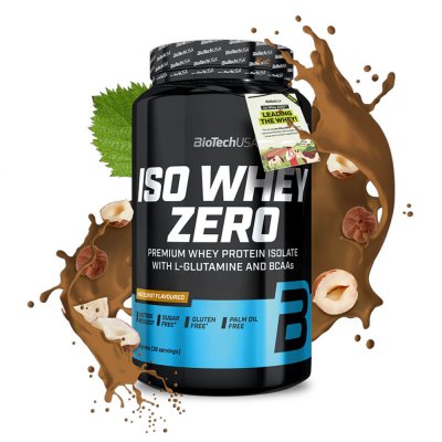 BIOTECH USA  Iso Whey Zero 908g Noisette - Isolat&nbsp;de&nbsp;lactos&eacute;rum