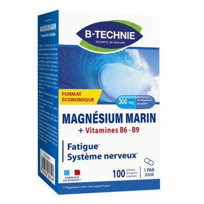 BIOTECHNIE  Magn&eacute;sium Marin B6 + B9 100 g&eacute;lules