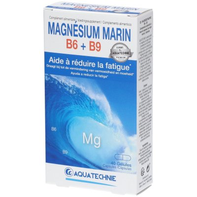 BIOTECHNIE Biotechnologie Magn&eacute;sium marin B6+B9 40caps