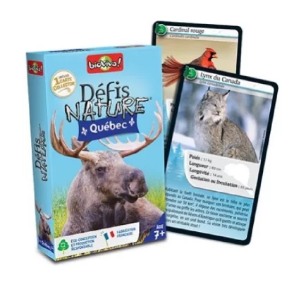 BIOVIVA  - D&eacute;fis Nature - Qu&eacute;bec - Jeu de soci&eacute;t&eacute; ludique d&egrave;s 7 ans -