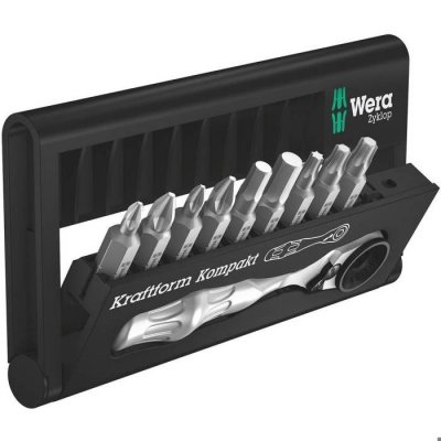 WERA Bit Check + Bit Ratsche 9 SB, 10 pi&egrave;ces