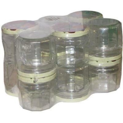 MANUTAN BJ Pack 12 confituriers - 340 ml - Couvercle fruit