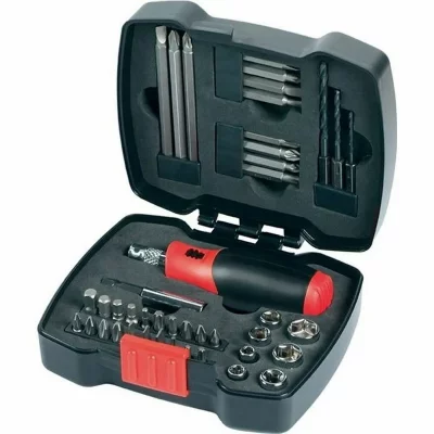 BLACK & DECKER Black + Decker A7175 Kit cliquet manuel avec embouts 43 pi&egrave;ces