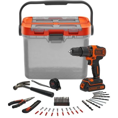 DEFIBRICO Black & Decker Bcksb05-qw Hammer Drill And Accessories Kit Orange