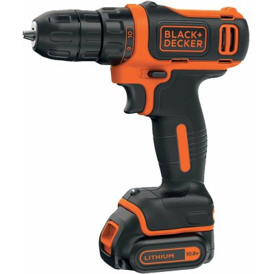 BLACK & DECKER BLACK+DECKER BDCD12-QW Perceuse-Visseuse sans fil, 12V, Noir, Orange,