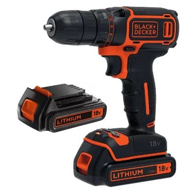 GENERIQUE Black+decker BDCDC18B Perceuse-Visseuse sans fil 2x Batteries 18V 1.5Ah