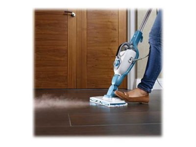 BLACK & DECKER BLACK+DECKER FSMH1321J - Nettoyeur &agrave; vapeur - balai - blanc/aqua