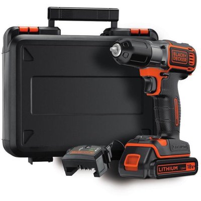 BLACK & DECKER Black&Decker Perceuse visseuse sans fil 18 V lithium-ion Autosense ASD184K