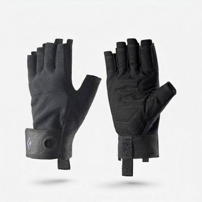 BLACK DIAMOND  - Crag Half-Finger Gloves - Gants taille L, noir