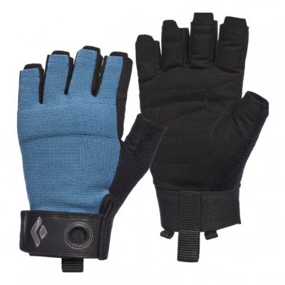 BLACK DIAMOND  - Crag Half-Finger Gloves - Gants taille XL, noir/bleu
