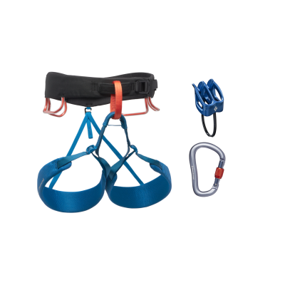 BLACK DIAMOND  - Momentum Harness Package - Kit d'escalade taille L, bleu