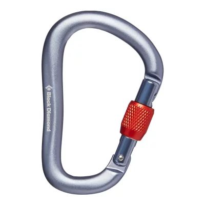 BLACK DIAMOND  - Rocklock Screwgate Carabiner - Mousqueton HMS gris