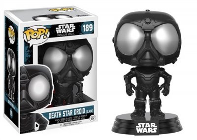 FUNKO Black figurine star wars - rogue one - death star droid black pop 10cm