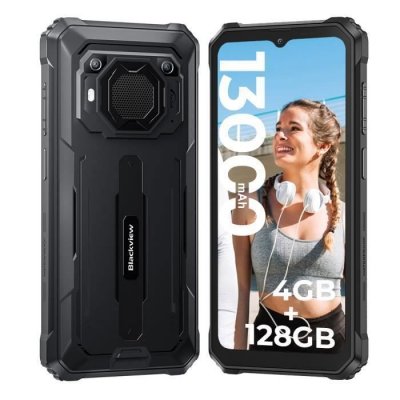 BLACKVIEW  BV6200 Pro (Double Sim - 128 Go, 6 Go RAM - 13 000 mAh) Noir