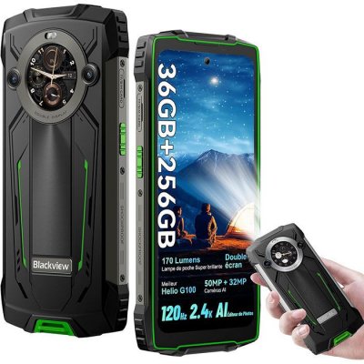 BLACKVIEW  BV8200 12/256 Go Noir/Vert D&eacute;bloqu&eacute;