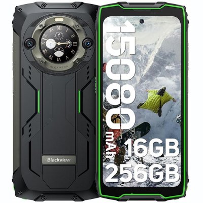 BLACKVIEW  BV9300 Pro (&Eacute;cran 6.7"" - 256 Go, 8 Go RAM - 15 080 mAh) Vert