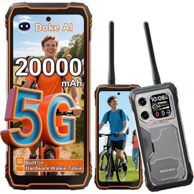 BLACKVIEW  XPLORE 1 WALKIE TALKIE (5G - NFC - 6.78'' - 512 Go, 16 Go RAM - 20000mAh) Orange