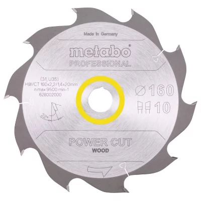 METABO Blade de scie circulaire HW / CT 160 x 20 x 2.2 / 1.4. Nombre de dents