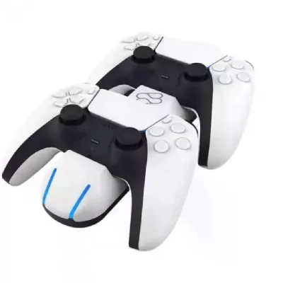 FR TEC Blade Fr-tec Ps5 Dualsense Charger For 2 Controllers Blanc