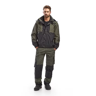 BLAKLADER  14541835 Pantalons de jardin, Arm&eacute;e verte/noire, taille C50