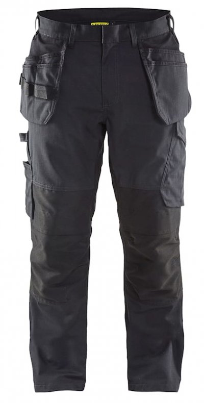 BLAKLADER  14961330 Shorts de service avec poches &agrave; ongles, Noir/gris fonc&eacute;, taille C46