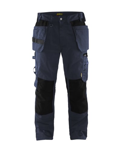 BLAKLADER  15551860 Pantalon d'artisan, Marine noire/Noir, taille C50