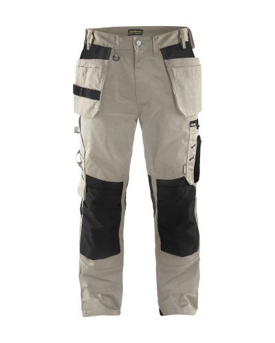 BLAKLADER  15551860 Pantalon d'artisan, Pierre/Noir, taille C48